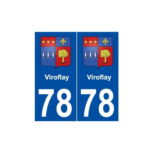 78 Viroflay blason autocollant plaque stickers ville