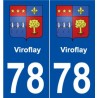 78 Viroflay blason autocollant plaque stickers ville