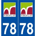 78 Viroflay logo autocollant plaque stickers ville