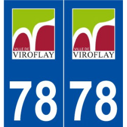 78 Viroflay logo autocollant plaque stickers ville