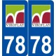 78 Viroflay logo autocollant plaque stickers ville