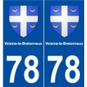78 Voisins-le-Bretonneux blason autocollant plaque stickers ville