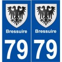 79 Bressuire blason autocollant plaque stickers ville