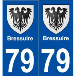 79 Bressuire blason autocollant plaque stickers ville