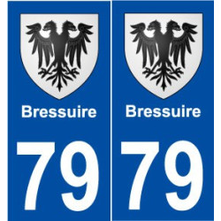 79 Bressuire blason autocollant plaque stickers ville