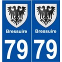 79 Bressuire blason autocollant plaque stickers ville