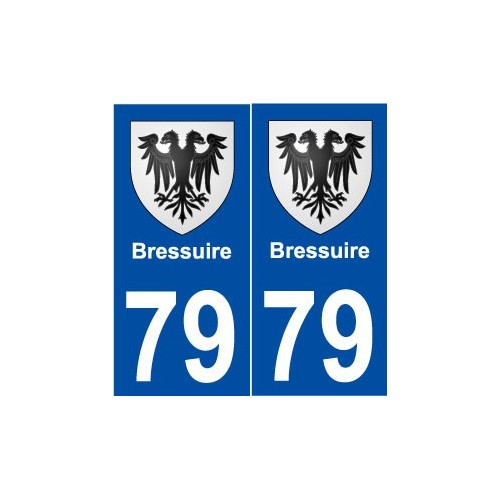 79 Bressuire blason autocollant plaque stickers ville