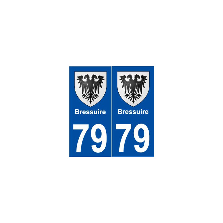 79 Bressuire blason autocollant plaque stickers ville