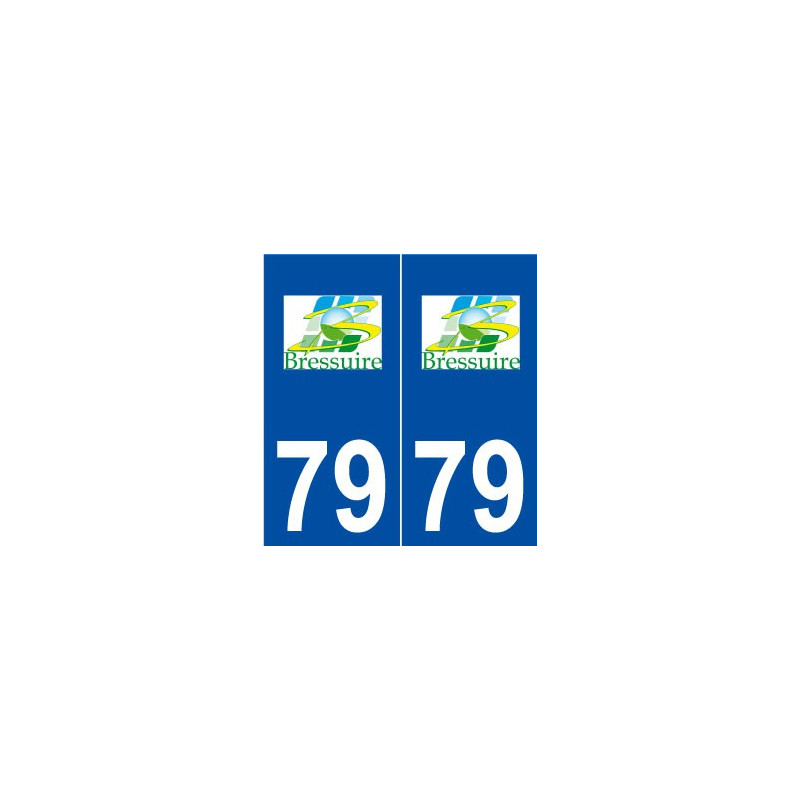 79 Bressuire logo autocollant plaque stickers ville