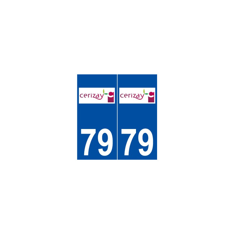 79 Cerizay logo autocollant plaque stickers ville
