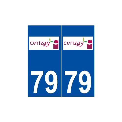 79 Cerizay logo autocollant plaque stickers ville