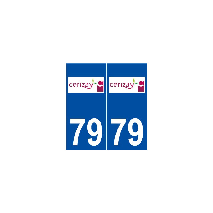 79 Cerizay logo autocollant plaque stickers ville