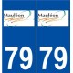 79 Mauléon logo autocollant plaque stickers ville