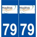 79 Mauléon logo autocollant plaque stickers ville
