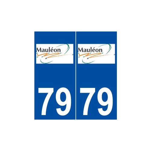 79 Mauléon logo autocollant plaque stickers ville