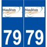 79 Mauléon logo autocollant plaque stickers ville