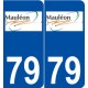 79 Mauléon logo autocollant plaque stickers ville
