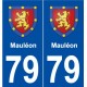 79 Mauléon blason autocollant plaque stickers ville