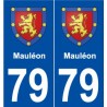 79 Mauléon blason autocollant plaque stickers ville