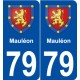 79 Mauléon blason autocollant plaque stickers ville