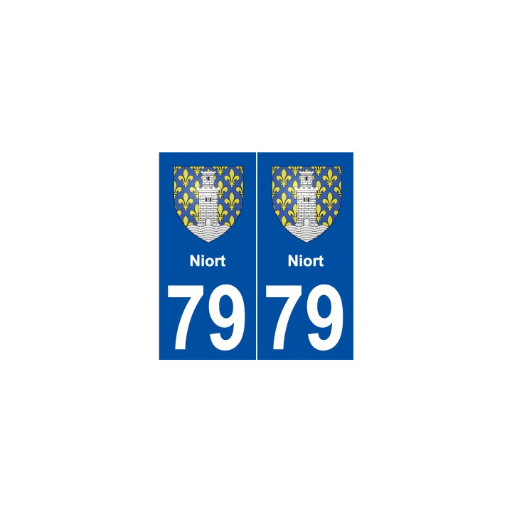 79 Niort blason autocollant plaque stickers ville