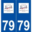 79 Saint-Maixent-l'École logo autocollant plaque stickers ville