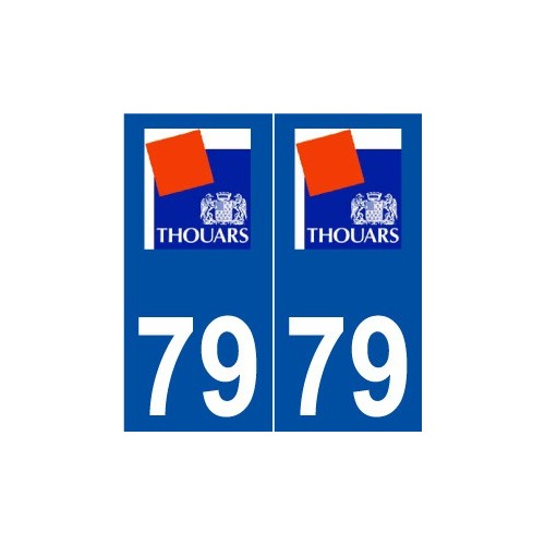79 Thouars logo autocollant plaque stickers ville