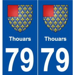 79 Thouars blason autocollant plaque stickers ville