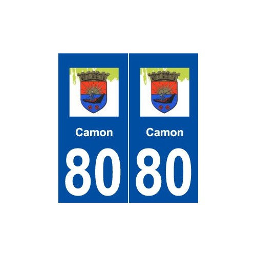 80 Camon logo autocollant plaque stickers ville