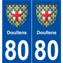 80 Doullens blason autocollant plaque stickers ville