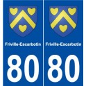 80 Friville-Escarbotin blason autocollant plaque stickers ville