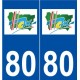 80 Ham logo autocollant plaque stickers ville
