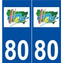 80 Ham logo autocollant plaque stickers ville
