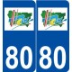 80 Ham logo autocollant plaque stickers ville