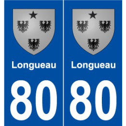 80 Longueau blason autocollant plaque stickers ville