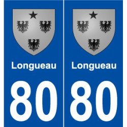 80 Longueau blason autocollant plaque stickers ville
