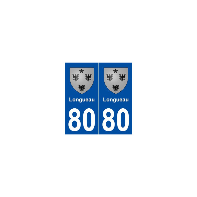 80 Longueau blason autocollant plaque stickers ville