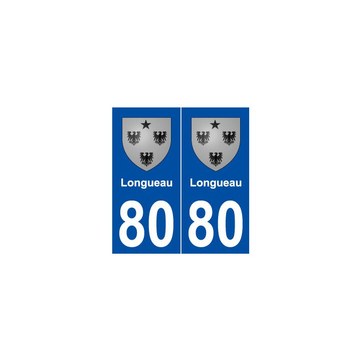 80 Longueau blason autocollant plaque stickers ville