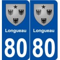 80 Longueau blason autocollant plaque stickers ville