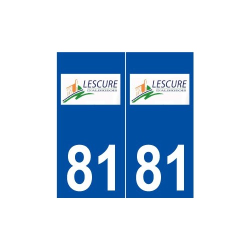 81 Lescure-d'Albigeois logo autocollant plaque stickers ville