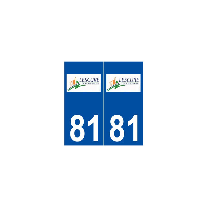 81 Lescure-d'Albigeois logo autocollant plaque stickers ville