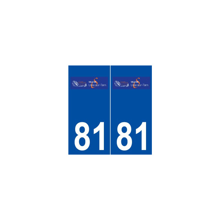 81 Lisle-sur-Tarn logo autocollant plaque stickers ville