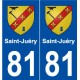 81 Saint-Juéry blason autocollant plaque stickers ville