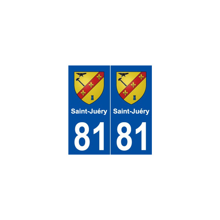 81 Saint-Juéry blason autocollant plaque stickers ville