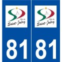 81 Saint-Juéry logo autocollant plaque stickers ville