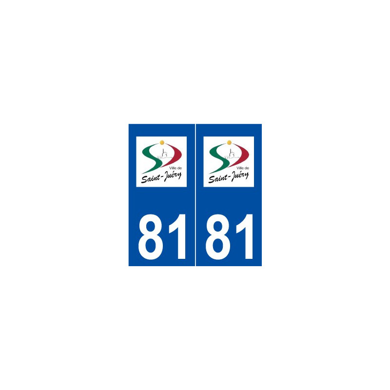 81 Saint-Juéry logo autocollant plaque stickers ville