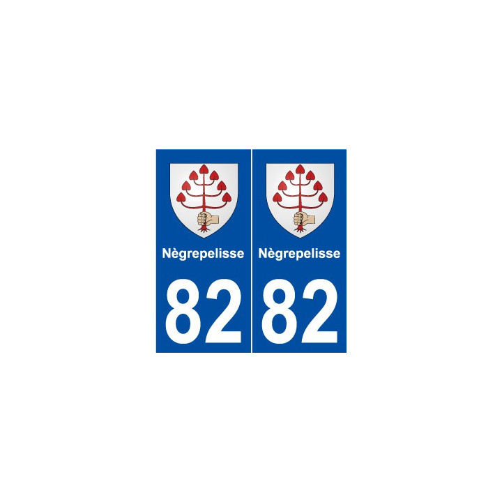 82 Nègrepelisse blason autocollant plaque stickers ville
