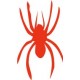 Autocollant sticker araignée spider noir