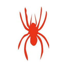 Autocollant sticker araignée spider noir