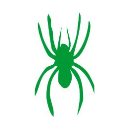 Autocollant sticker araignée spider noir